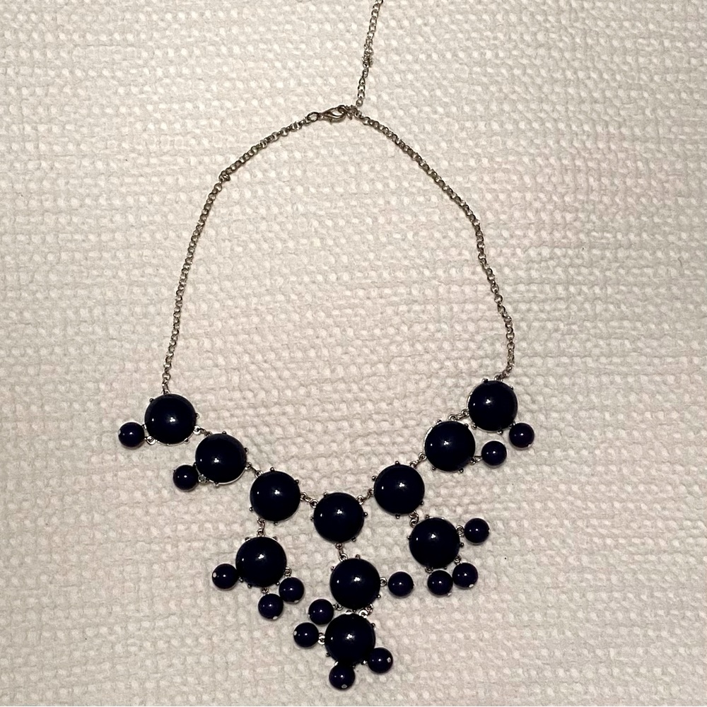 Bubble necklace | navy blue